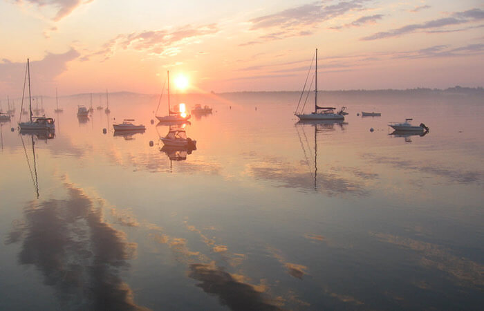 Beautiful harbor views in midcoast Maine