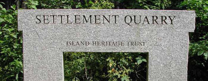 Old Settlement Quarry sign
