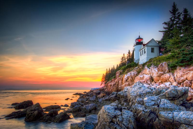 Maine Lighthouses Bass Harbor