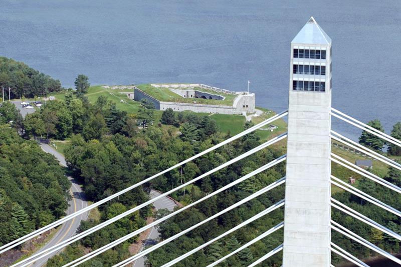 Penobscot Narrows Observatory and Fort Knox