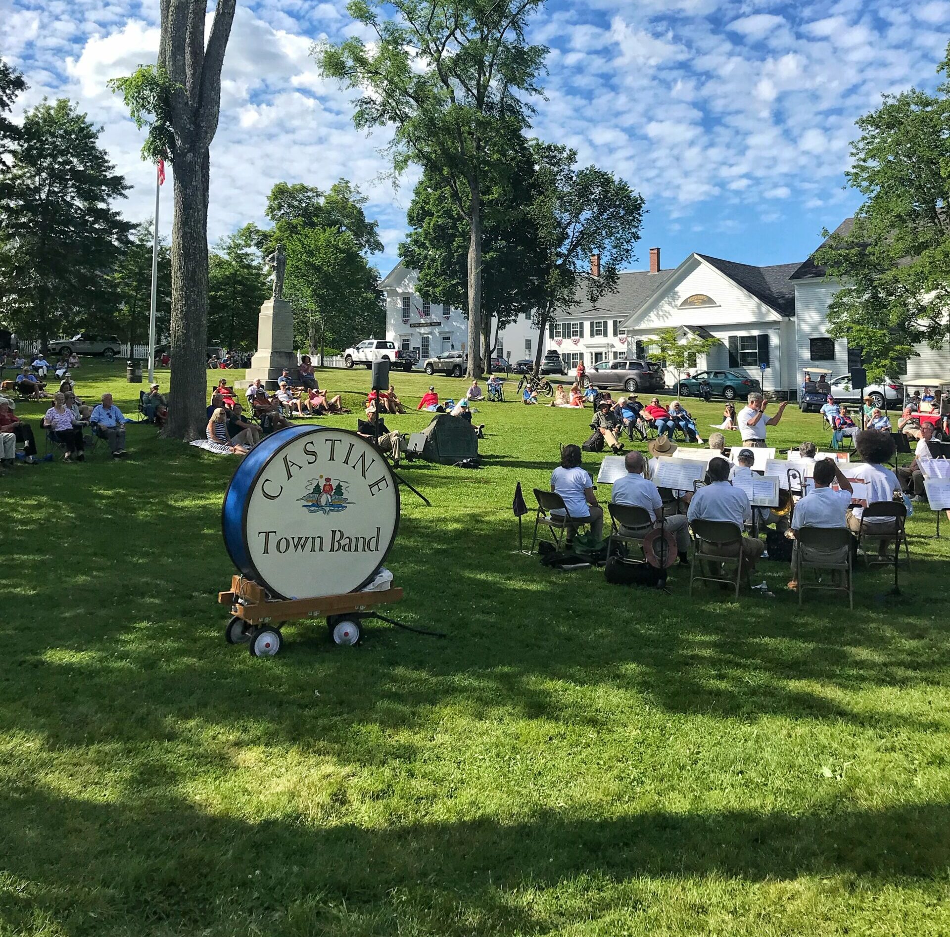 Castine town band on Fourth of July