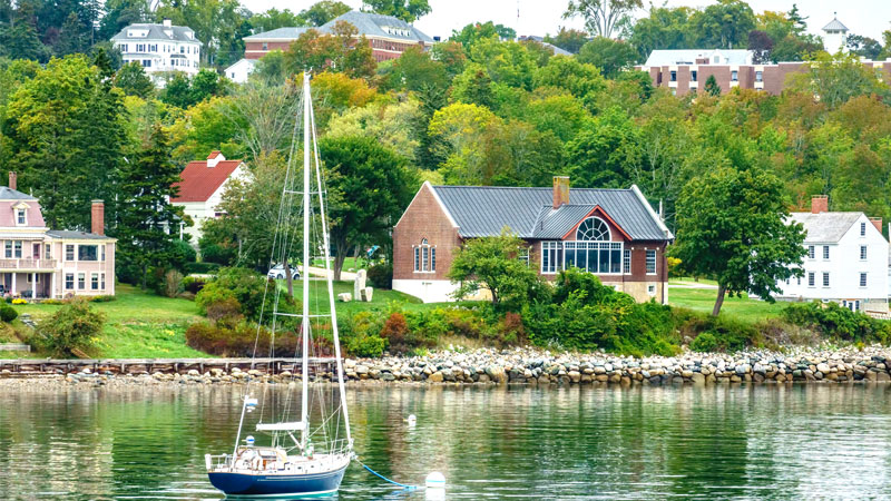 View of Castine from the harbor