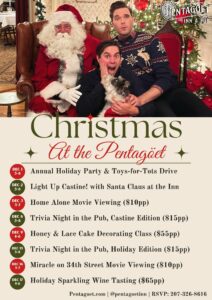 Pentagoet Holiday Poster of Events