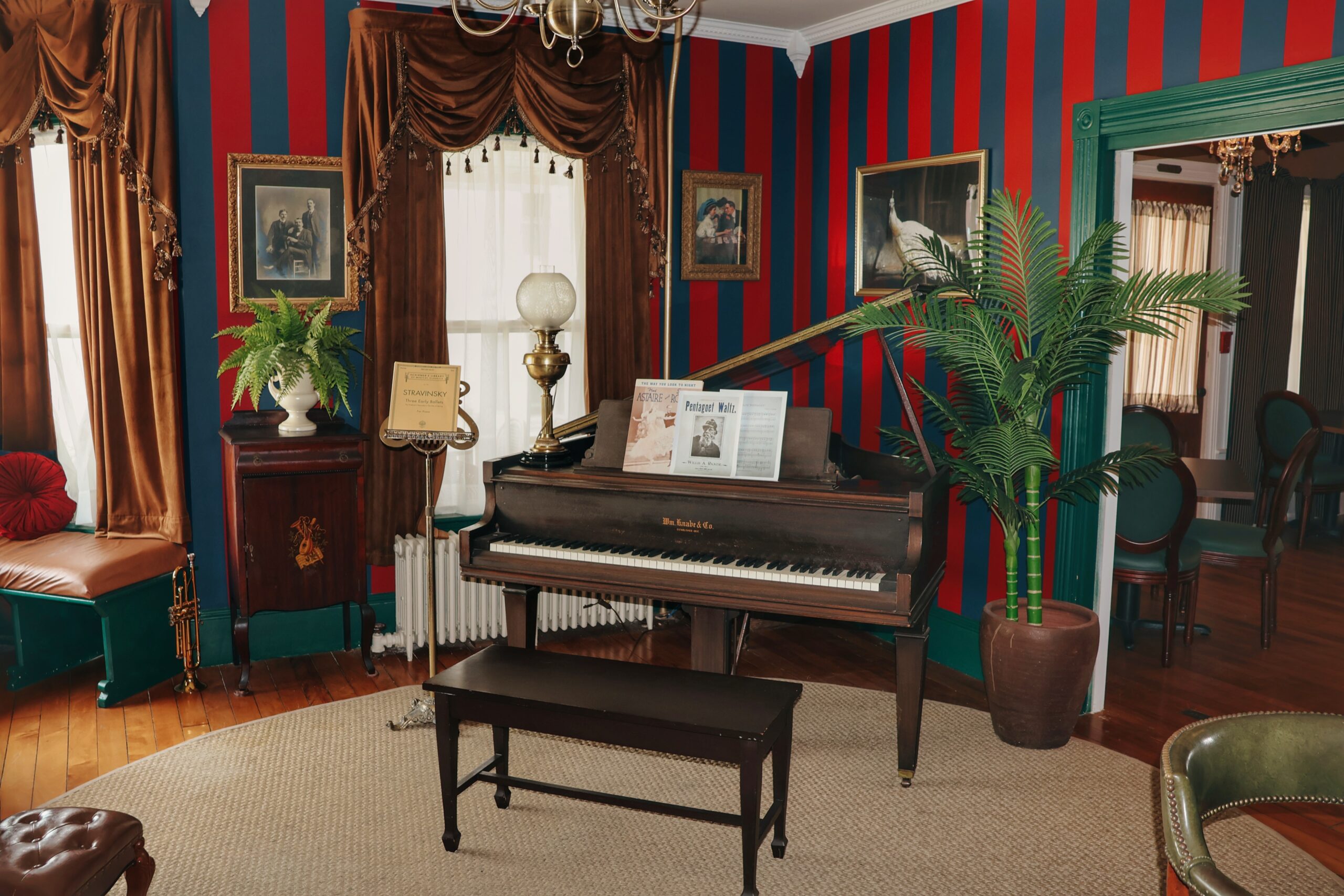 The piano parlor in our Maine inn